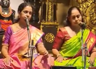 Hindu performance events Smitha sisters (Vocal - Carnatic)