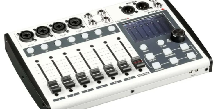 Proel DigiPad 8: Compact digital mixing with professional ambitions - Highonscore Music Proel DigiPad 8: Compact digital mixing with professional ambitions - Highonscore